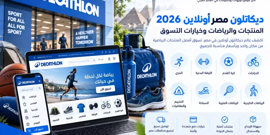 ديكاتلون مصر أونلاين 2026 | المنتجات والرياضات وخيارات التسوق