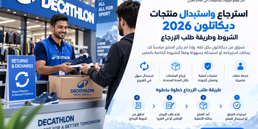 استرجاع واستبدال منتجات ديكاتلون 2026 | الشروط وطريقة طلب الإرجاع