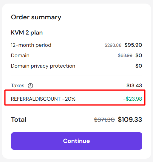 تخفيض هوستنجر على KVM 2 VPS